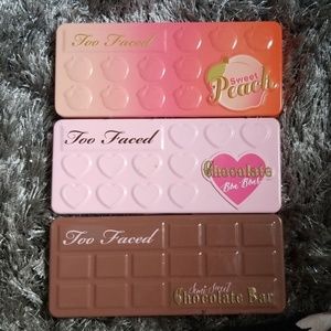 3 too faced eyeshadow palettes